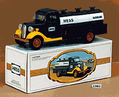 An early Hess toy truck.