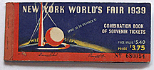 Book of tickets from 1939 World's Fair.
